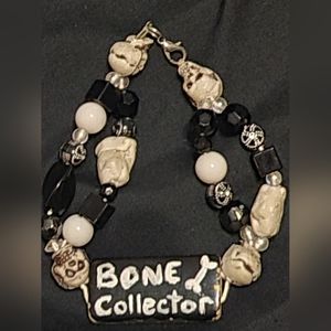 Handmade skull bracelet